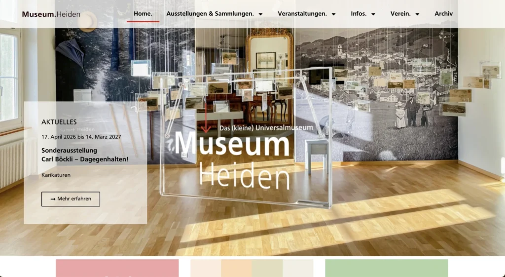 museum heiden webdesign st.gallen abloom